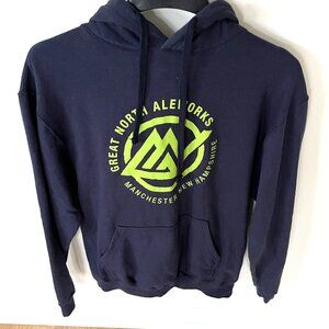 Men's Tultex Great North Aleworks Manchester NH Hoodie Sweatshirt Size M